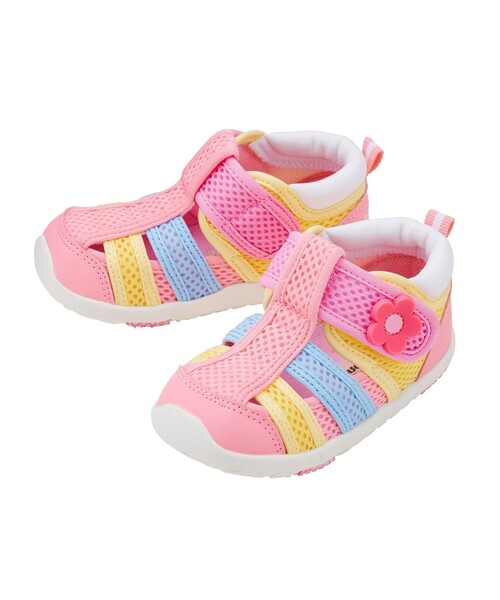 HOT BISCUITS（ホットビスケッツ）の「ダブルラッセル ウォーターベビーサンダル（サンダル・キッズ・ホワイト/マルチ/ピンク/ブルー系その他・14.5cm/13cm/15cm/13.5/14cm/16cm/15.5cm）」の6枚目の写真