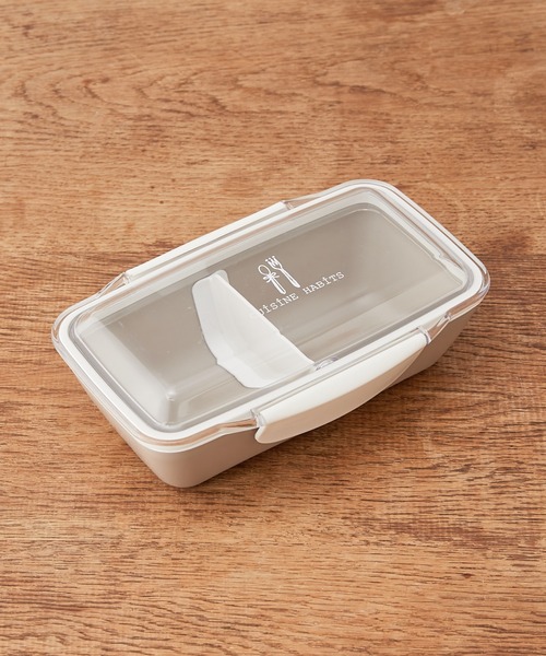 CUISINE HABITS(クイジーヌハビッツ)の「クイジーヌハビッツ ドームランチボックス(お弁当箱・レディース・レッド/グレー・フリー)」の2枚目の写真