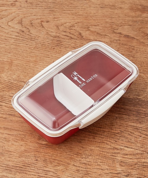 CUISINE HABITS(クイジーヌハビッツ)の「クイジーヌハビッツ ドームランチボックス(お弁当箱・レディース・レッド/グレー・フリー)」の4枚目の写真