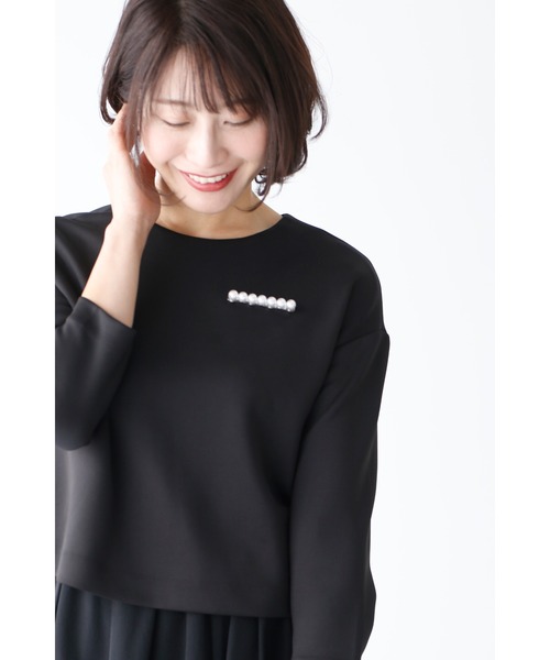 Ehre style(エーレスタイル)の「服に穴をあけない華やぎパールのマグネットブローチ(ブローチ/コサージュ・レディース・シルバー/ゴールド・FREE)」の17枚目の写真