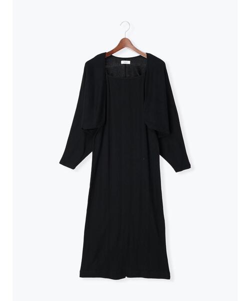 Te chichi TERRASSE(テチチテラス)の「ボレロ付カットキャミワンピース(ワンピース・レディース・ブラック/ホワイト/グリーン・フリ-)」の3枚目の写真