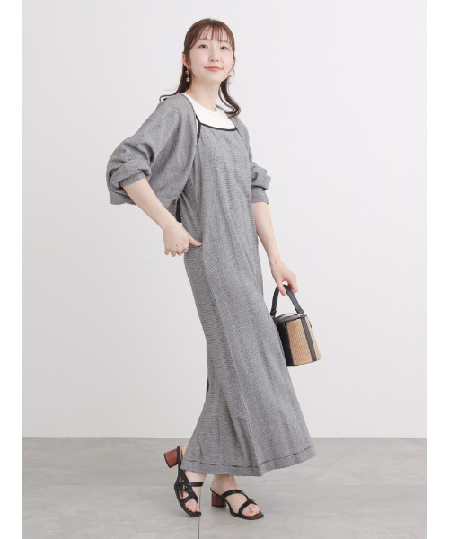 Te chichi TERRASSE(テチチテラス)の「ボレロ付カットキャミワンピース(ワンピース・レディース・ブラック/ホワイト/グリーン・フリ-)」の18枚目の写真