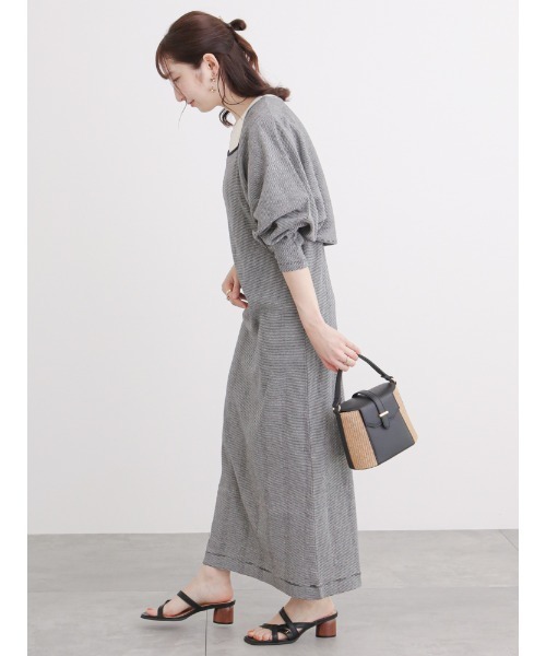 Te chichi TERRASSE(テチチテラス)の「ボレロ付カットキャミワンピース(ワンピース・レディース・ブラック/ホワイト/グリーン・フリ-)」の17枚目の写真