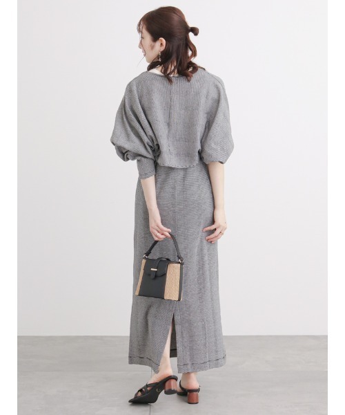 Te chichi TERRASSE(テチチテラス)の「ボレロ付カットキャミワンピース(ワンピース・レディース・ブラック/ホワイト/グリーン・フリ-)」の14枚目の写真