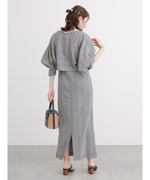 Te chichi TERRASSE(テチチテラス)の「ボレロ付カットキャミワンピース(ワンピース・レディース・ブラック/ホワイト/グリーン・フリ-)」の13枚目の写真