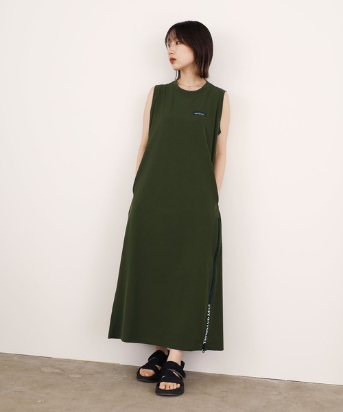 サウザンドマイル　ロングワンピース　オリーブ FREAK'S STORE（フリークスストア）の「THOUSAND MILE × FREAK'S