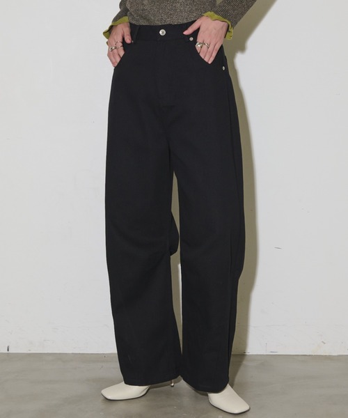 Aunt Marie's(アントマリーズ)の「【サイズ展開有】カツラギカーブパンツ(その他パンツ・レディース・アイボリー/ブラック・MEDIUM/LARGE/SMALL)」の22枚目の写真