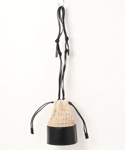 Gready Brilliant（グレディブリリアン）の「チュール付きカゴバッグ（かごバッグ・レディース・ベージュ・FREE）」の10枚目の写真