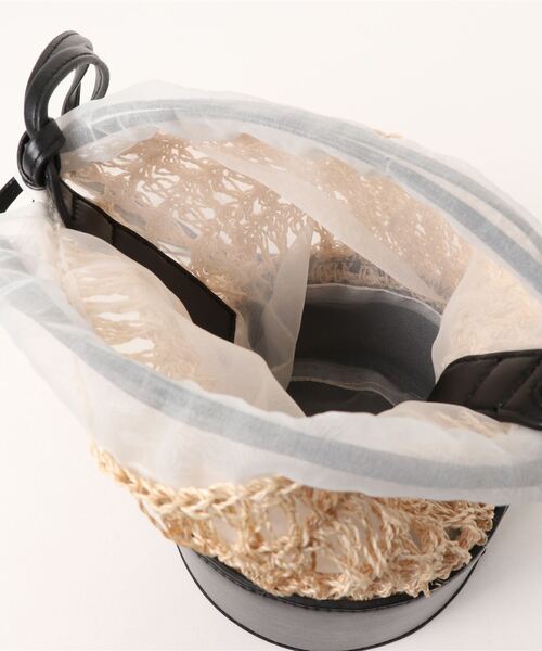 Gready Brilliant（グレディブリリアン）の「チュール付きカゴバッグ（かごバッグ・レディース・ベージュ・FREE）」の21枚目の写真