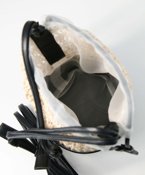 Gready Brilliant（グレディブリリアン）の「チュール付きカゴバッグ（かごバッグ・レディース・ベージュ・FREE）」の19枚目の写真