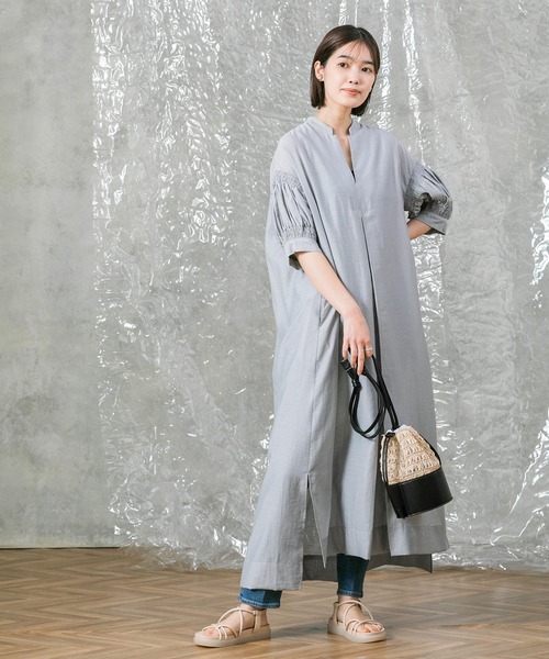 Gready Brilliant（グレディブリリアン）の「チュール付きカゴバッグ（かごバッグ・レディース・ベージュ・FREE）」の11枚目の写真