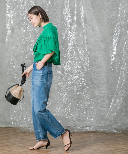 Gready Brilliant（グレディブリリアン）の「チュール付きカゴバッグ（かごバッグ・レディース・ベージュ・FREE）」の18枚目の写真