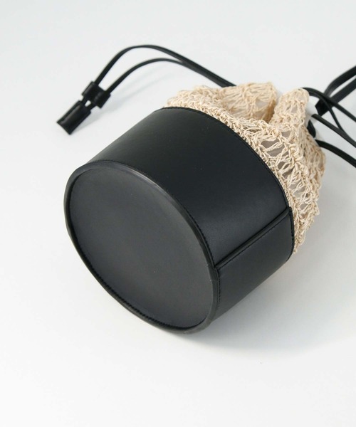 Gready Brilliant（グレディブリリアン）の「チュール付きカゴバッグ（かごバッグ・レディース・ベージュ・FREE）」の5枚目の写真