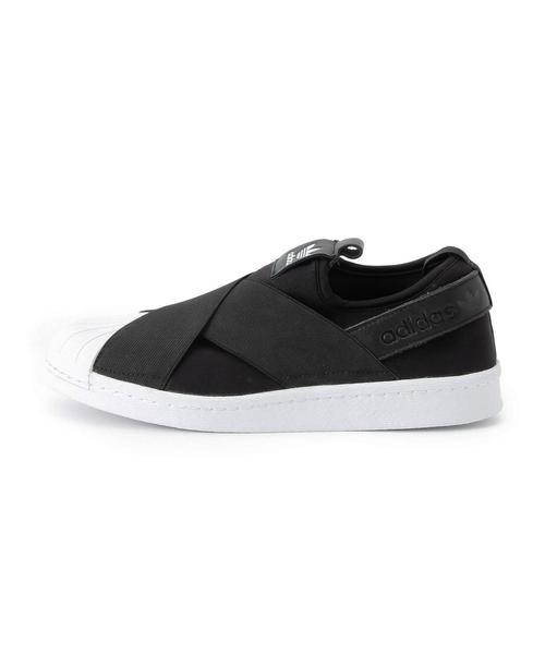 adidas（アディダス）の「アディダス/adidas Superstar SlipOn（スニーカー・レディース・ブラック・23cm/23.5cm/24cm/24.5cm）」の3枚目の写真