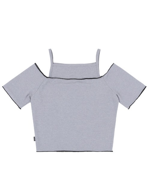 FANCY CLUB(ファンシークラブ)の「A'GEM/9 × .kom『 FANCY CLUB/ファンシークラブ』 CUT-OUT OFF SHOURDER/カットアウトオフショルダー(Tシャツ/カットソー・レディース・ブラック/グレー・FREE)」の21枚目の写真