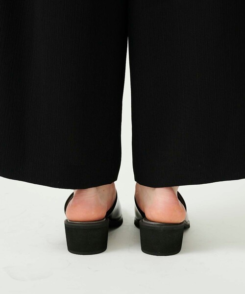 UNITED NUDE 黒 レザー ミュール ヒール約10cm UNITED NUDE 黒 レザー ミュール ヒール約10cm レディース