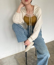 Cropped sweat bolero / クロップドスウェットボレロ(kiharu select)