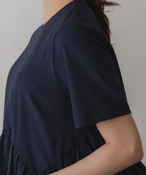 Sono(ソーノ)の「【SONO/ソーノ】【Summwe Stretch】アンブレラヘムPO(Tシャツ/カットソー・レディース・ネイビー/ホワイト/ブラック・1)」の19枚目の写真