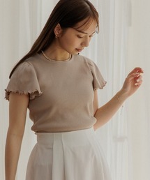 flower | ラッフルスリーブティーズ(Tシャツ/カットソー)