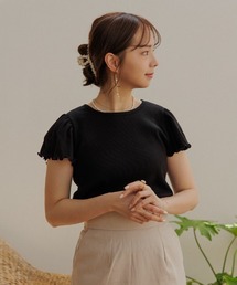 flower | ラッフルスリーブティーズ(Tシャツ/カットソー)