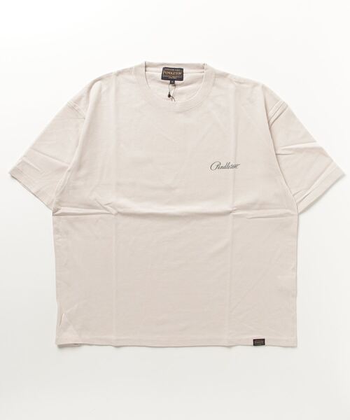 PENDLETON(ペンドルトン)の「バックプリントT(Tシャツ/カットソー・メンズ・レッド/ホワイト系その他/ライトブルーグレー/ライトベージュ/ブラック/オートミール/ネイビー/ベージュ/チャコール/ミント/オフホワイト/チャコールグレー/グレー/ターコイズブルー・LARGE/MEDIUM)」の10枚目の写真