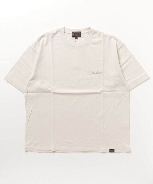 PENDLETON(ペンドルトン)の「バックプリントT(Tシャツ/カットソー・メンズ・レッド/ホワイト系その他/ライトブルーグレー/ライトベージュ/ブラック/オートミール/ネイビー/ベージュ/チャコール/ミント/オフホワイト/チャコールグレー/グレー/ターコイズブルー・LARGE/MEDIUM)」の1枚目の写真