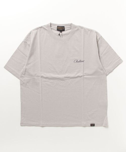 PENDLETON(ペンドルトン)の「バックプリントT(Tシャツ/カットソー・メンズ・レッド/ホワイト系その他/ライトブルーグレー/ライトベージュ/ブラック/オートミール/ネイビー/ベージュ/チャコール/ミント/オフホワイト/チャコールグレー/グレー/ターコイズブルー・LARGE/MEDIUM)」の7枚目の写真