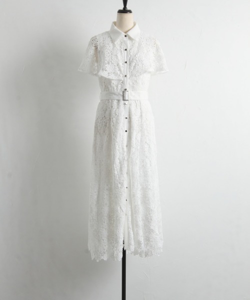 tocco closet（トッコ クローゼット）の「ベルト付き配色ケープ