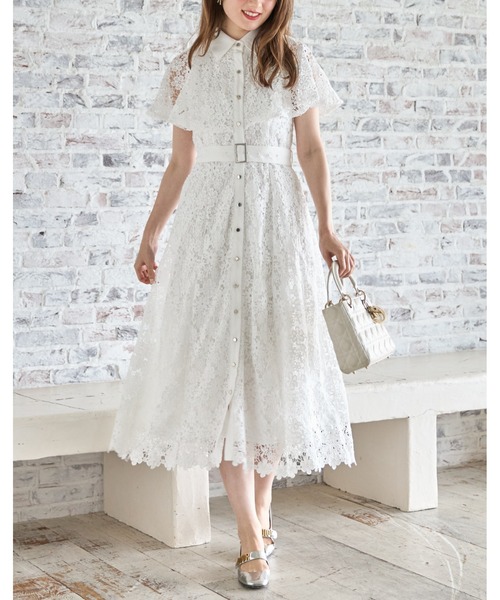 tocco closet（トッコ クローゼット）の「ベルト付き配色ケープ