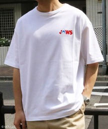 Universal Filmarket（ユニバーサルフィルマーケット）の「【Universal Filmarket】JAWS　ワンポイントロゴ ビックシルエットTシャツ（Tシャツ/カットソー）」