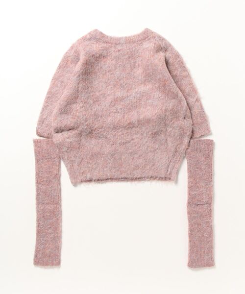 Olu.（オルドット）の「アームウォーマー×カラーニットトップス（ニット/セーター・レディース・ライトブラウン/ピンク系その他・FREE）」の7枚目の写真