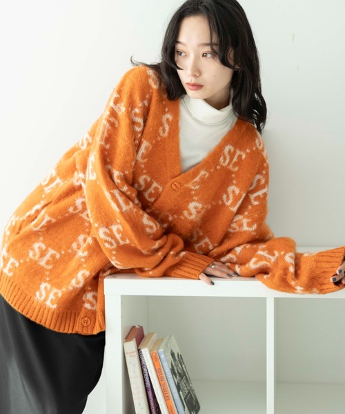 WEGO（ウィゴー）の「WEGO/モヘアライク総柄ビッグカーディガン（カーディガン/ボレロ・メンズ・その他3/その他4/その他5/その他2/その他1/その他6・LARGE/MEDIUM）」の6枚目の写真