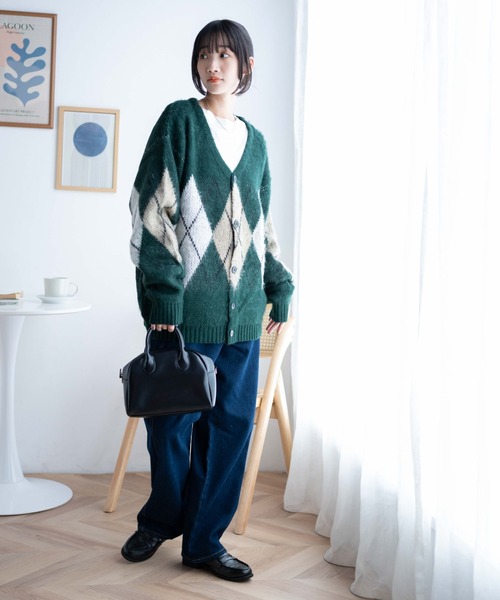 WEGO（ウィゴー）の「WEGO/モヘアライク総柄ビッグカーディガン（カーディガン/ボレロ・メンズ・その他3/その他4/その他5/その他2/その他1/その他6・LARGE/MEDIUM）」の11枚目の写真