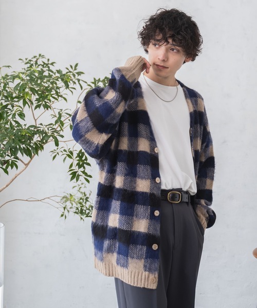 WEGO（ウィゴー）の「WEGO/モヘアライク総柄ビッグカーディガン（カーディガン/ボレロ・メンズ・その他3/その他4/その他5/その他2/その他1/その他6・LARGE/MEDIUM）」の12枚目の写真