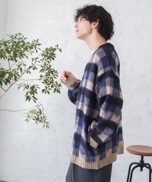 WEGO（ウィゴー）の「WEGO/モヘアライク総柄ビッグカーディガン（カーディガン/ボレロ・メンズ・その他3/その他4/その他5/その他2/その他1/その他6・LARGE/MEDIUM）」の13枚目の写真