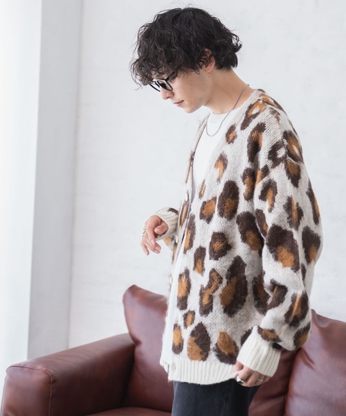 WEGO（ウィゴー）の「WEGO/モヘアライク総柄ビッグカーディガン（カーディガン/ボレロ・メンズ・その他3/その他4/その他5/その他2/その他1/その他6・LARGE/MEDIUM）」の17枚目の写真