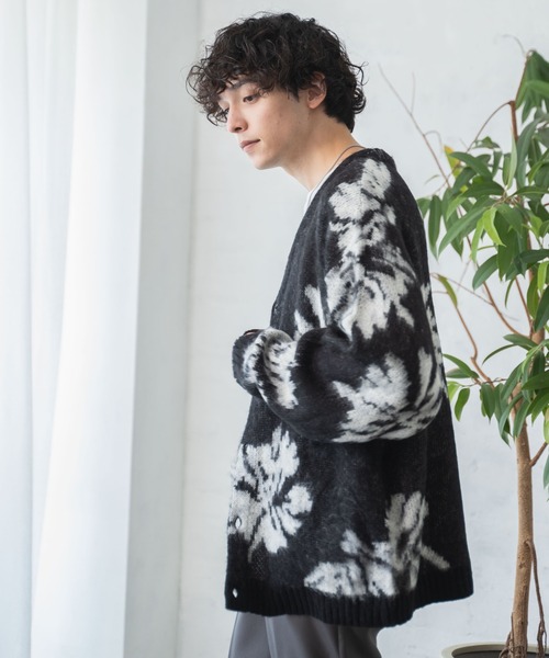 WEGO（ウィゴー）の「WEGO/モヘアライク総柄ビッグカーディガン（カーディガン/ボレロ・メンズ・その他3/その他4/その他5/その他2/その他1/その他6・LARGE/MEDIUM）」の22枚目の写真