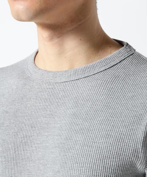 AVIREX（アヴィレックス）の「《DAILY/デイリー》L/S THERMAL CREW NECK T-SHIRT / 長袖 サーマル クルーネックＴシャツ / AVIREX / アヴィレックス（Tシャツ/カットソー・メンズ・ネイビー/グレー/ブラック/ホワイト系2/オリーブ系・L/M/S/2XL/XL）」の15枚目の写真