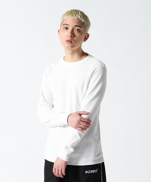 AVIREX（アヴィレックス）の「《DAILY/デイリー》L/S THERMAL CREW NECK T-SHIRT / 長袖 サーマル クルーネックＴシャツ / AVIREX / アヴィレックス（Tシャツ/カットソー・メンズ・ネイビー/グレー/ブラック/ホワイト系2/オリーブ系・L/M/S/2XL/XL）」の22枚目の写真