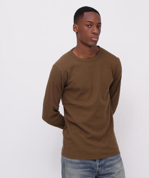 AVIREX アヴィレックス クルーネック 長袖 Tシャツ ロンT 黒M