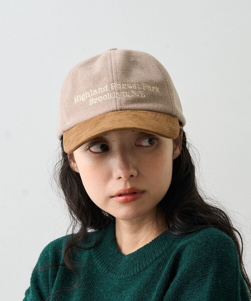 FREAK'S STORE（フリークスストア）の「コンビメルトンキャップ（キャップ・レディース・ブラック/ベージュ・ONE SIZE）」の7枚目の写真