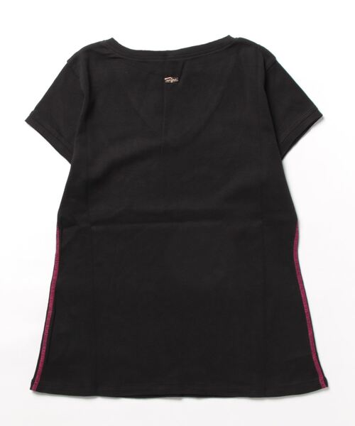 Q（キュー）の「デイリーVネックT（Tシャツ/カットソー・レディース・グリーン系/ピンク系/ブラック/ホワイト・MEDIUM）」の8枚目の写真