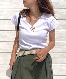 Q | デイリーVネックT(Tシャツ/カットソー)