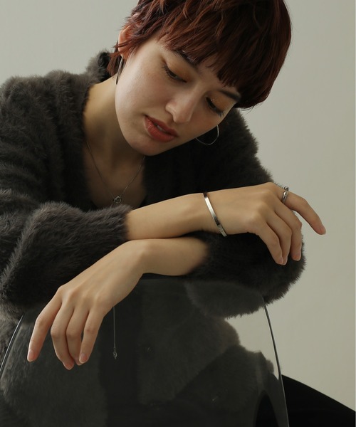 ORLEAN（オルレアン）の「金属アレルギー対応 ニュアンスドロップフォークリング 11号 サージカルステンレ（リング・レディース・シルバー・フリー）」の5枚目の写真