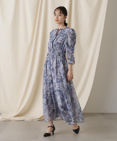 ジルバイジルスチュアート ミントカラーな花柄ワンピース ジルバイジルスチュアート JILL by JILLSTUART シャイニー