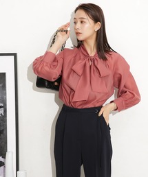 NANO universe | リンクルドビーリボンタイブラウス(シャツ/ブラウス)
