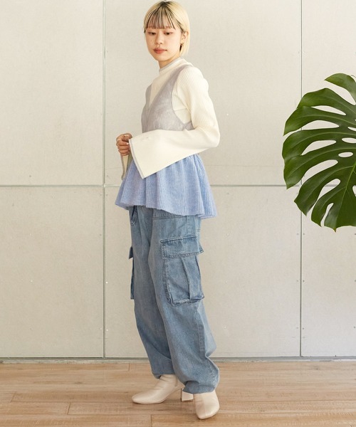 w closet レースティアードキャミ オフホワイト w closet（ダブルクローゼット）の「レースティアードキャミ