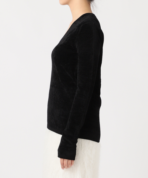 トップス CITYSHOP VELVET U NECK PULLOVER CITYSHOP（シティーショップ）の「VELVET TOUCH U NECK PULLOVER