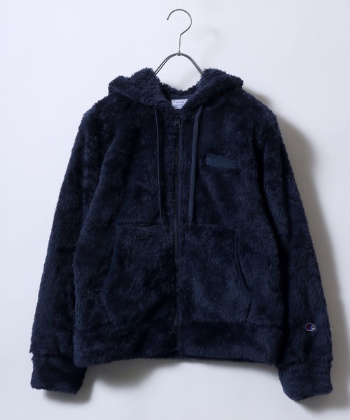Champion（チャンピオン）シェルパフリース ボア ジップアップ パーカージャケット/ファーブルゾン