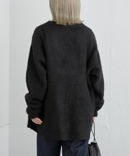 CIAOPANIC TYPY（チャオパニックティピー）の「【WEB限定】【ユニセックス】ジャガードシャギーチェックカーディガン（カーディガン/ボレロ・メンズ・ネイビー/グリーン/ブラウン/ブラック/ブルー/グレー/ライトグレー・MEDIUM/LARGE）」の20枚目の写真